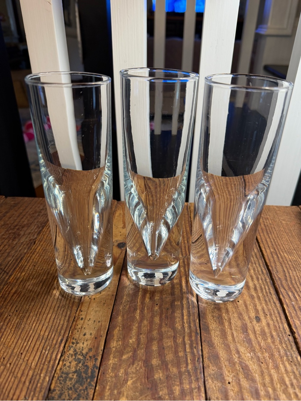Set of (3) vintage Carlo Moretti "Bullet" highball glasses